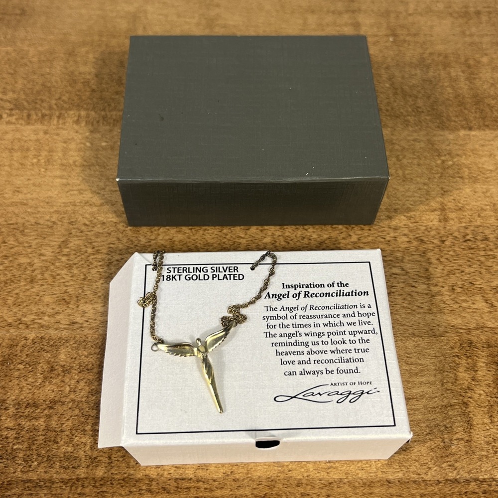 Steven Lavaggi 18k Gold Plated Sterling Silver iPetite Angel of Reconciliation